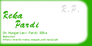 reka pardi business card