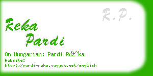 reka pardi business card